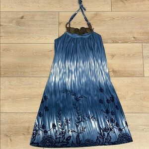 Asymmetrical Blue Dress